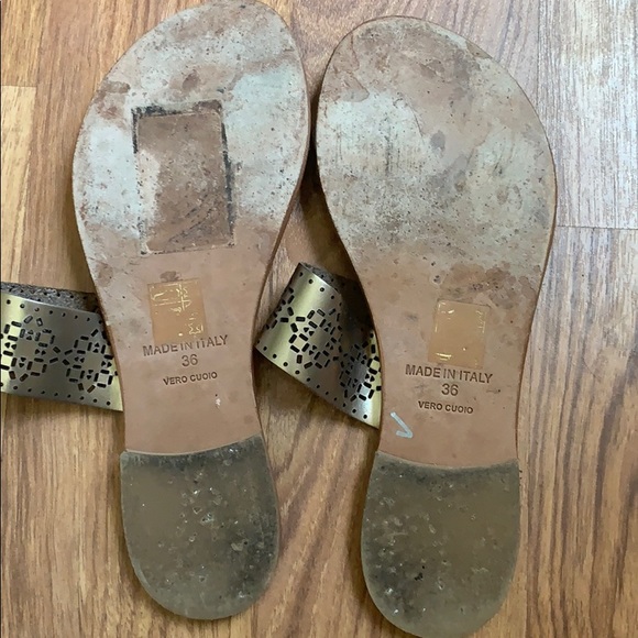 Joie A La Plage metallic leather slides - Picture 4 of 4